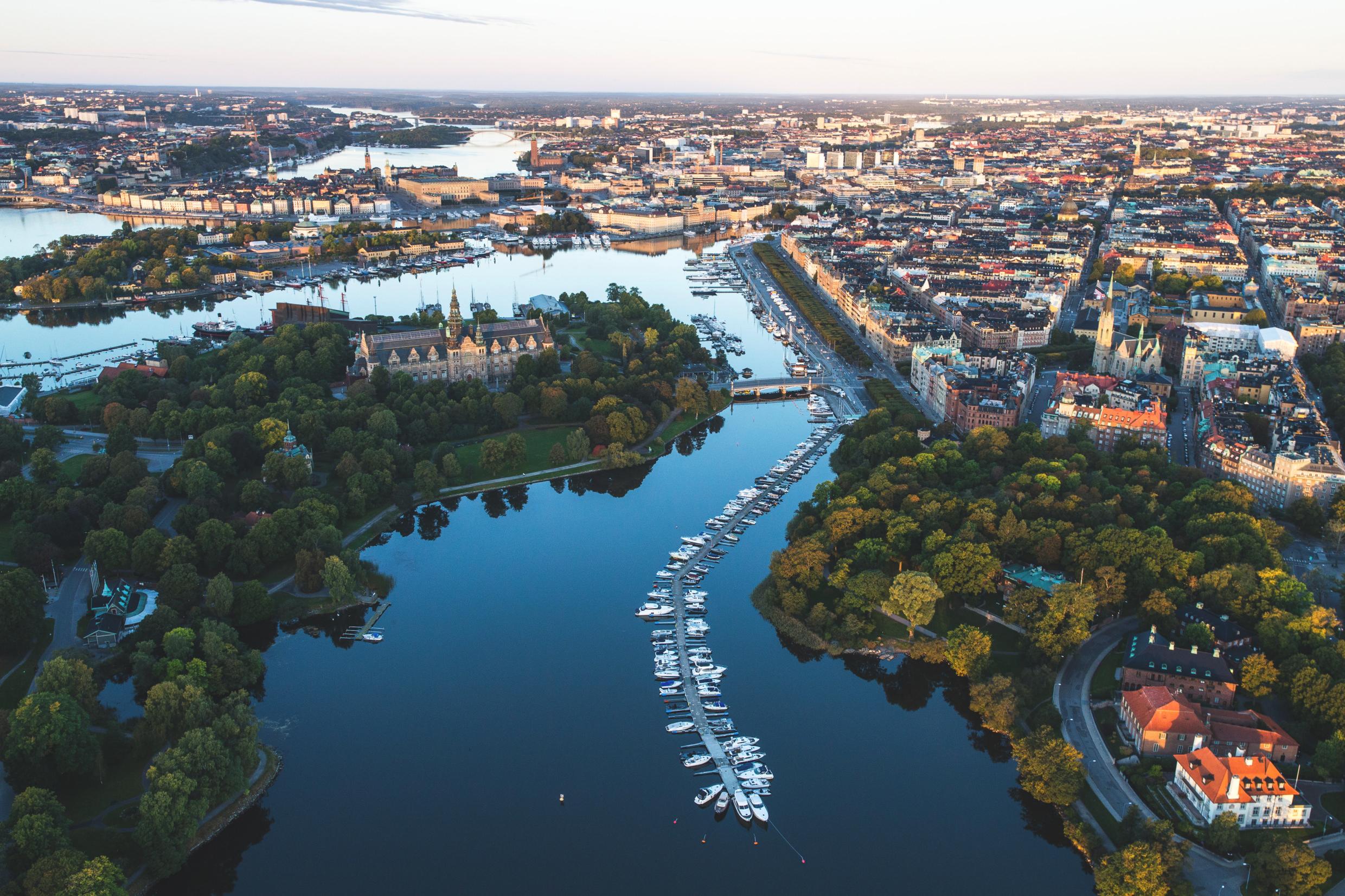 Djurgårdsbrunnsviken from above