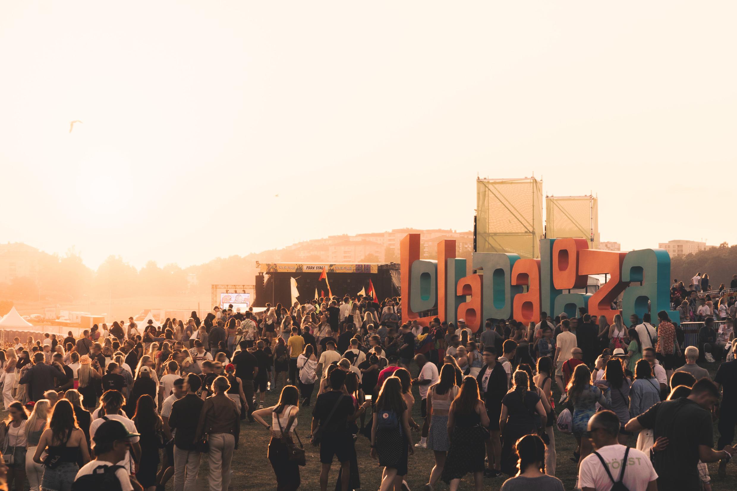 View of Lollapalooza in Stockholm