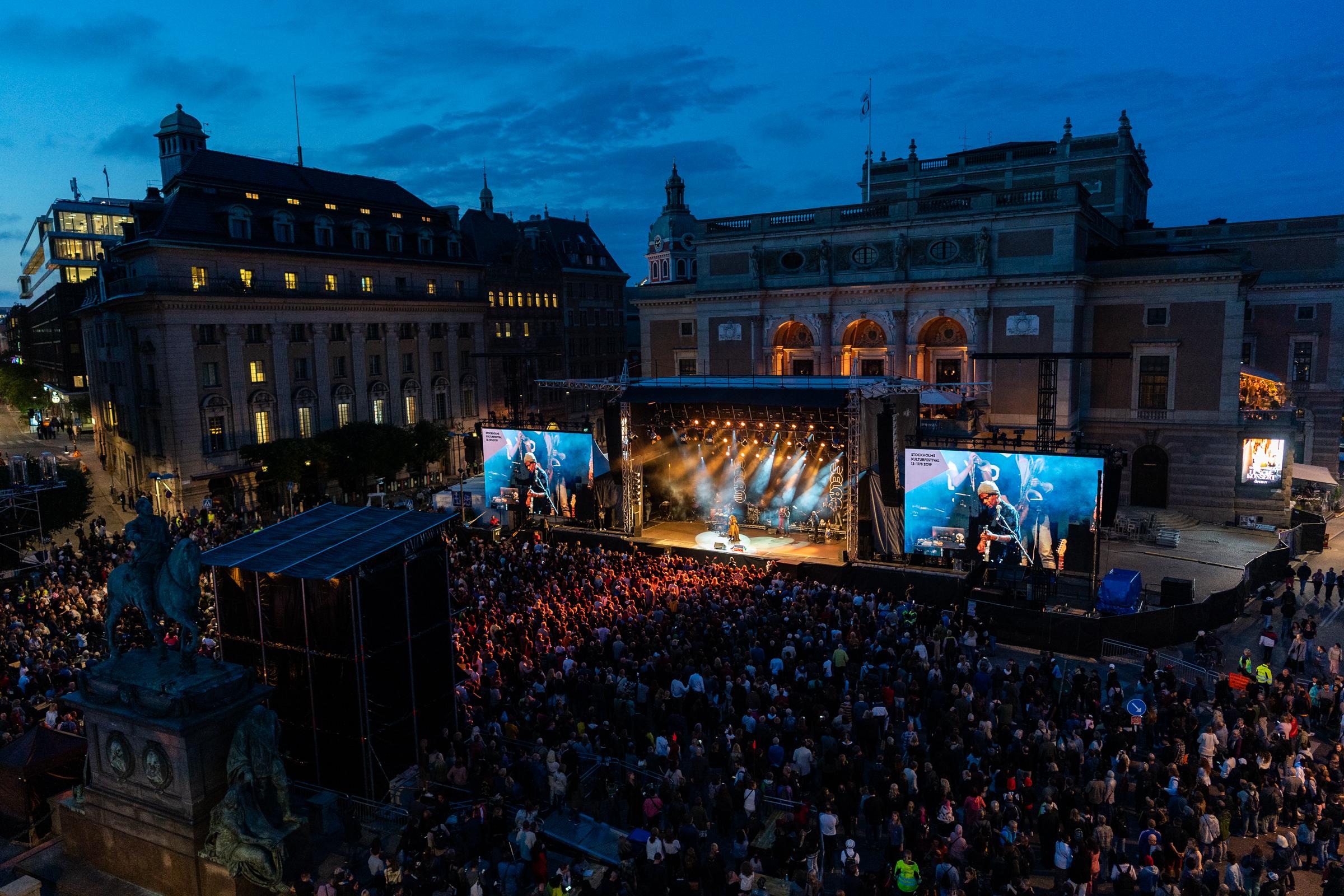 A view of the culture festival in Stockholm