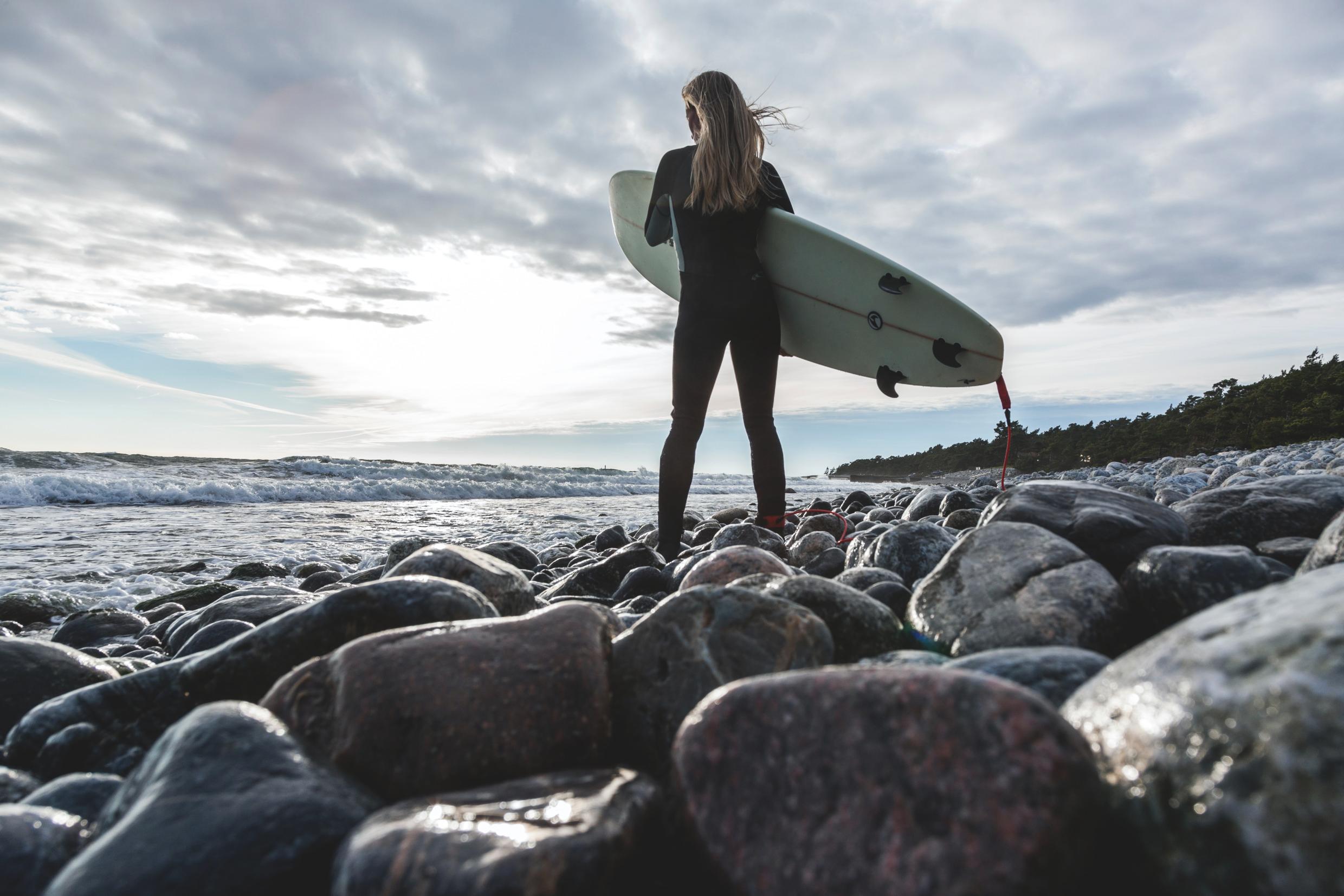 Surfing at Torö