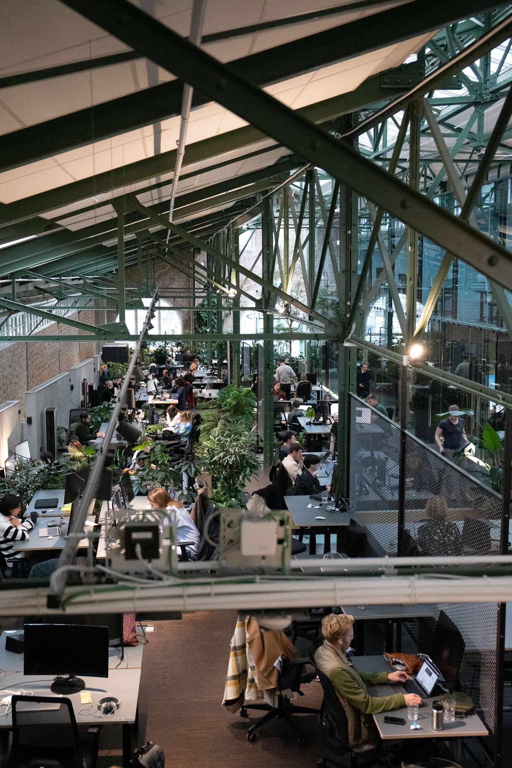 Picture overlooking co-working and impact hub Norrsken in Stockholm