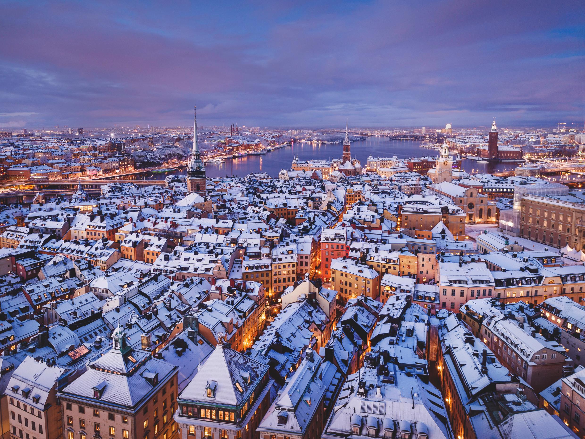 Winter view in Stockholm