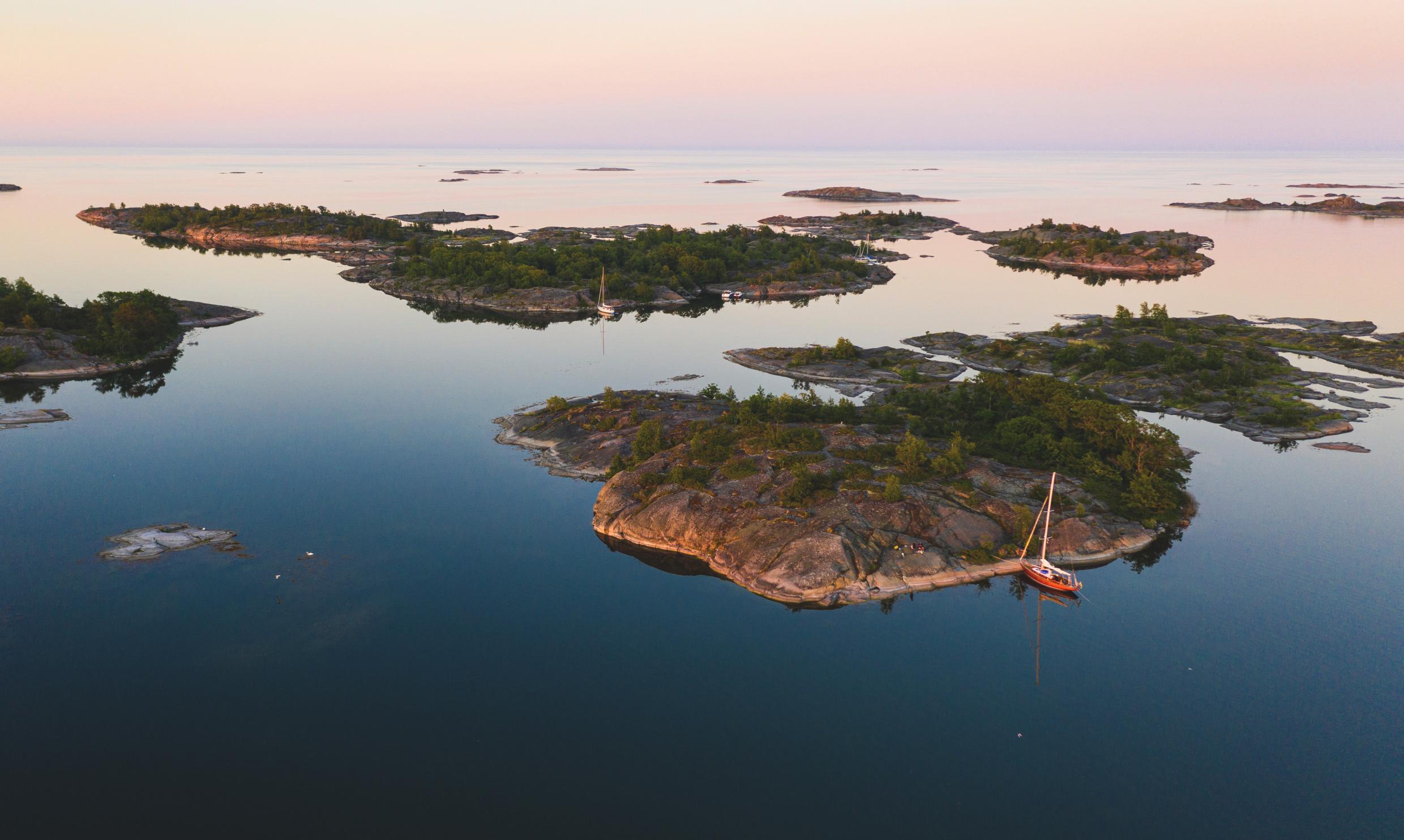 The islands of Viggsklappen in Stockholm archipelago.